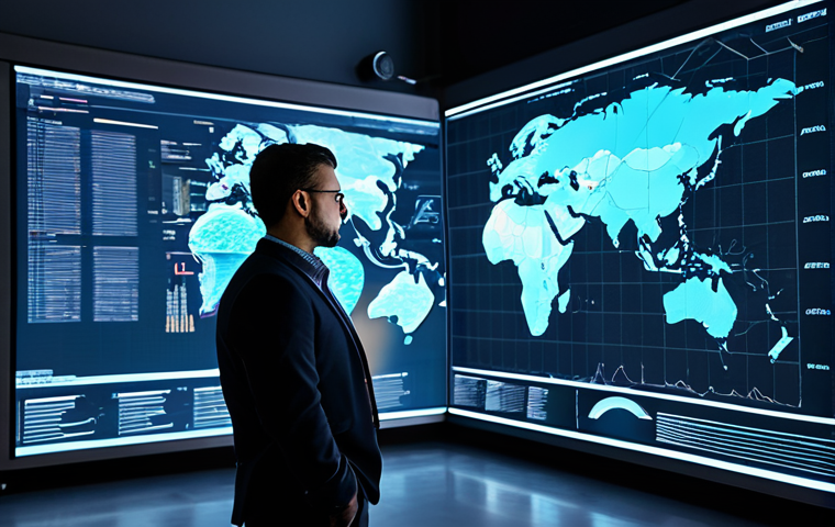 A professional strategist, male, in a modest, modern business casual outfit, intently gazing at a translucent holographic screen displaying complex data analysis and strategic flowcharts. The environment is a minimalist, high-tech control room with soft ambient lighting. The scene emphasizes intellectual engagement and planning. fully clothed, appropriate attire, safe for work, perfect anatomy, correct proportions, natural pose, professional photography, high quality, appropriate content, family-friendly.